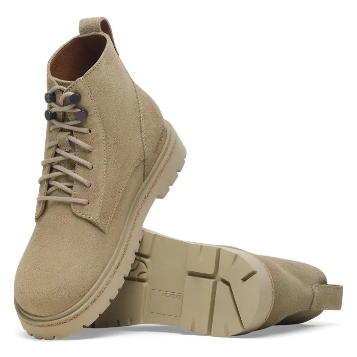 Women Birkenstock Boots Highwood Lace Mid Taupe