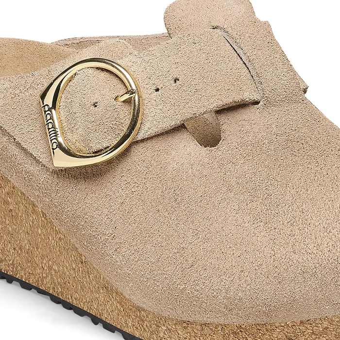 Women Birkenstock Clogs Fanny RingBuckle Warm Sand