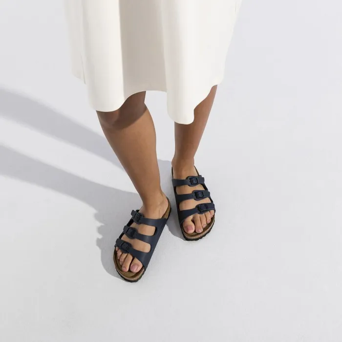 Women Birkenstock MultiStrap Florida Soft Footbed Blue