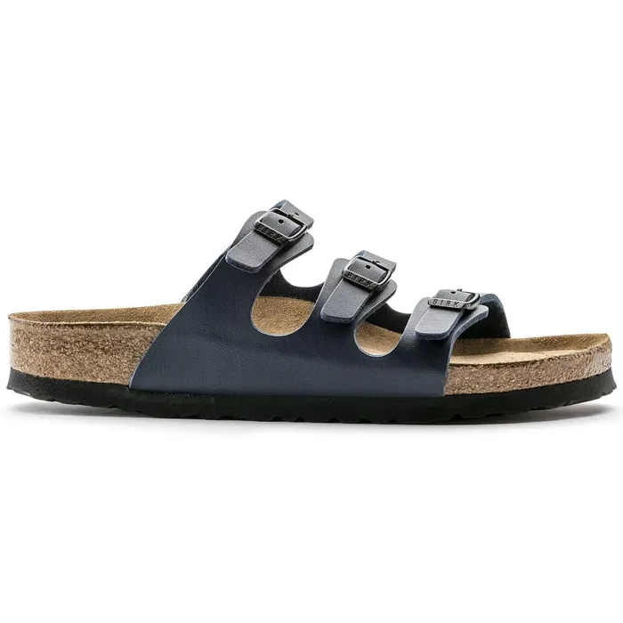 Women Birkenstock MultiStrap Florida Soft Footbed Blue