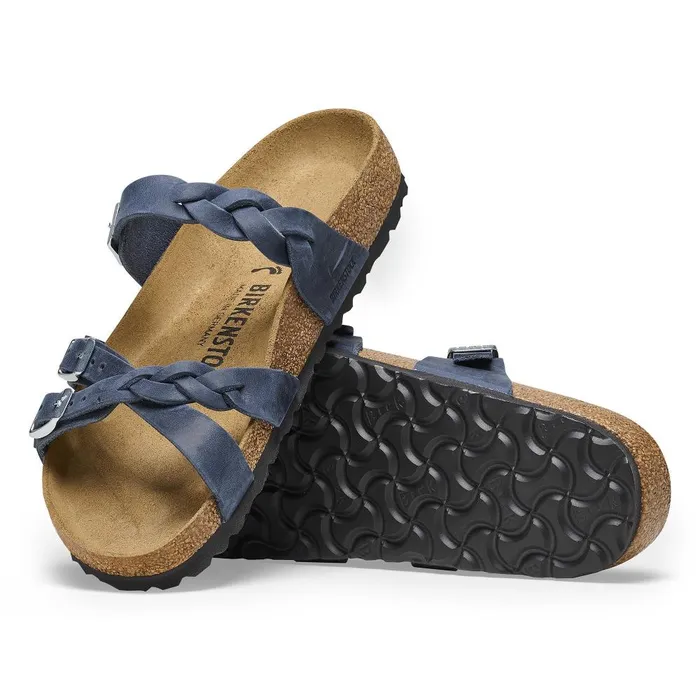 Women Birkenstock MultiStrap Franca Braided Navy