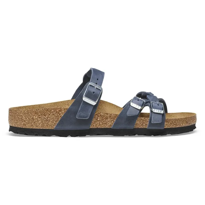 Women Birkenstock MultiStrap Franca Braided Navy