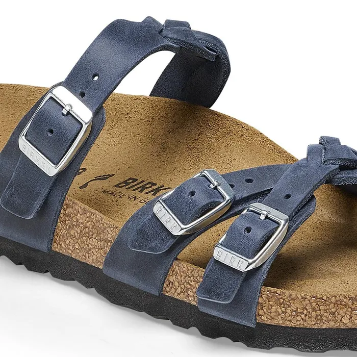 Women Birkenstock MultiStrap Franca Braided Navy