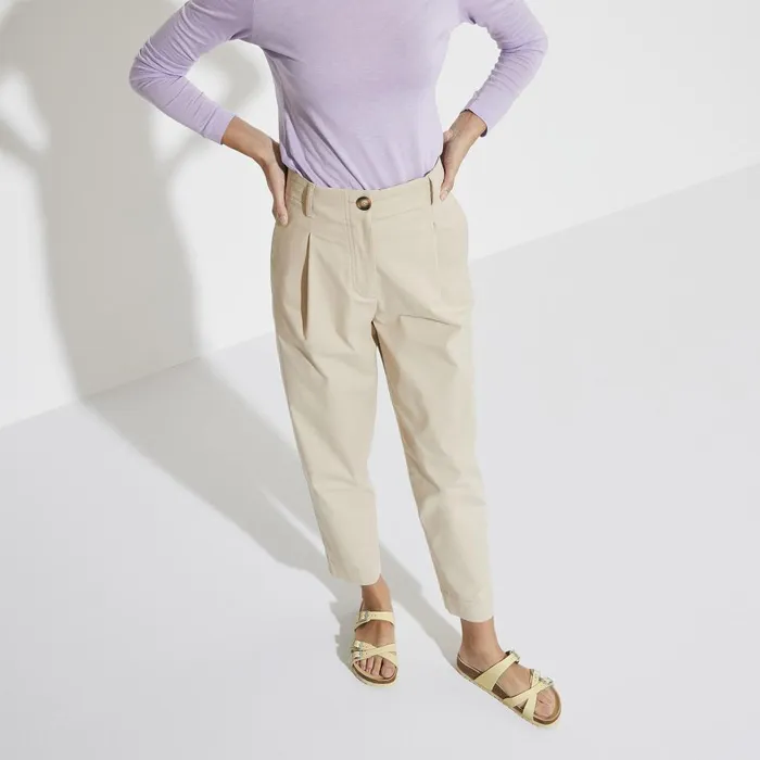 Women Birkenstock MultiStrap Franca High Shine Butter