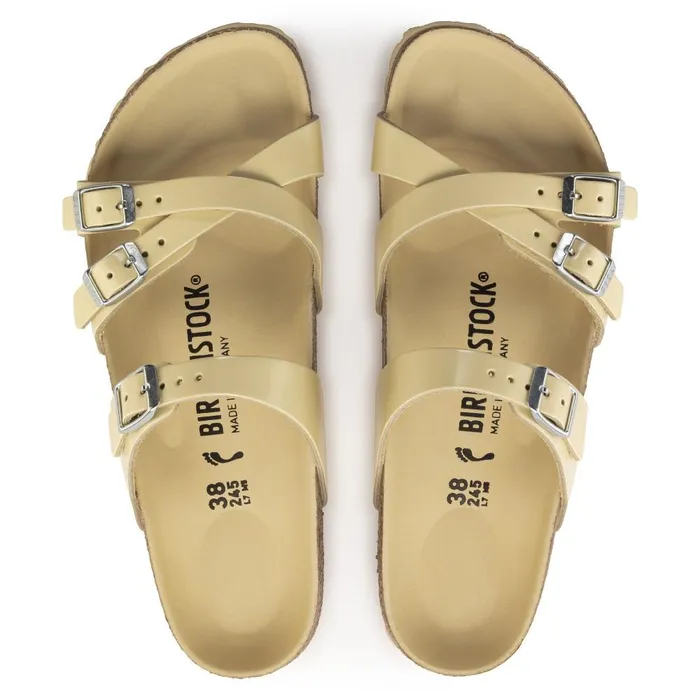 Women Birkenstock MultiStrap Franca High Shine Butter