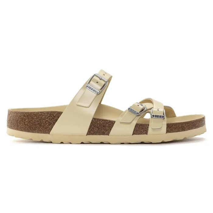 Women Birkenstock MultiStrap Franca High Shine Butter