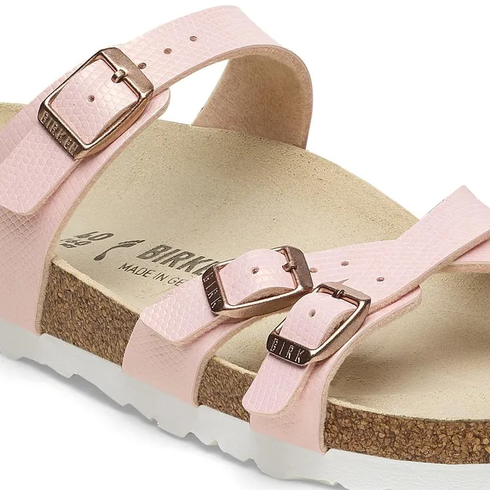 Women Birkenstock MultiStrap Franca Shiny Light Rose