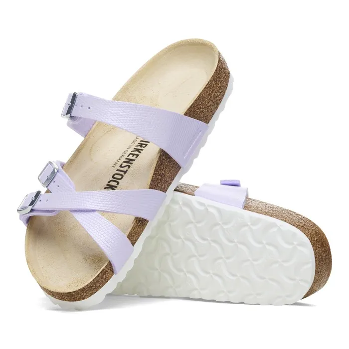 Women Birkenstock MultiStrap Franca Shiny Purple Fog