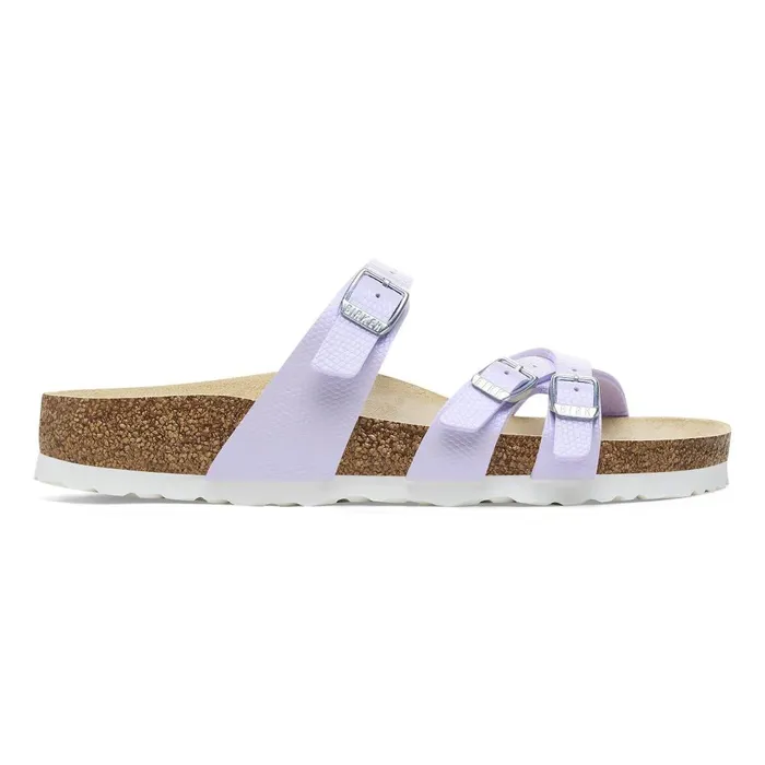 Women Birkenstock MultiStrap Franca Shiny Purple Fog