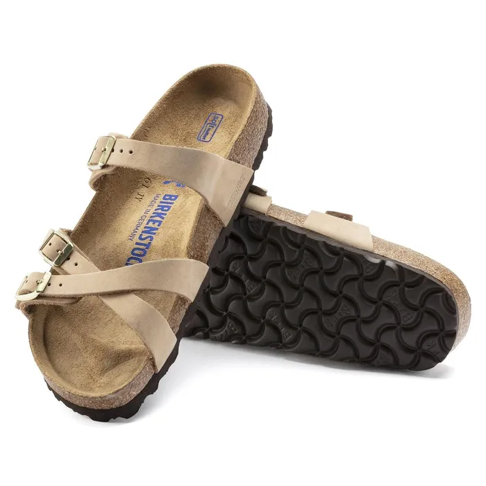 Women Birkenstock MultiStrap Franca Soft Footbed Sandcastle