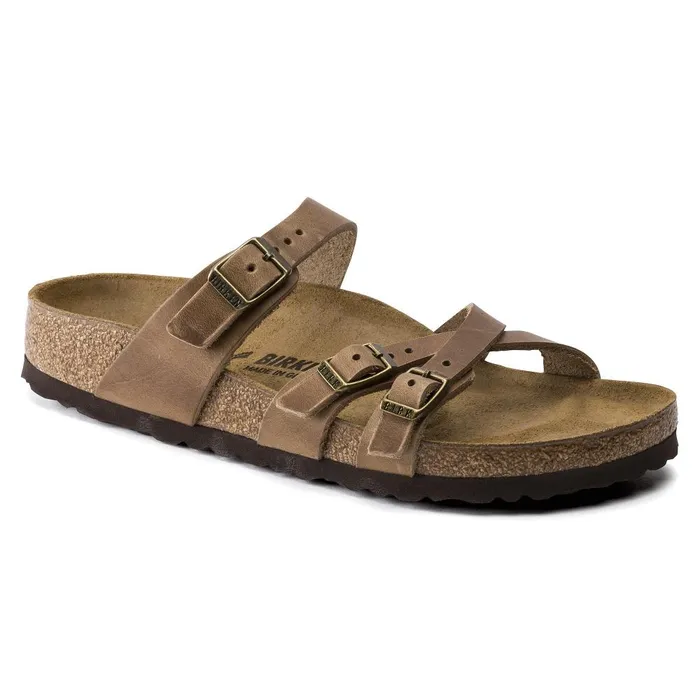 Women Birkenstock MultiStrap Franca Tobacco Brown