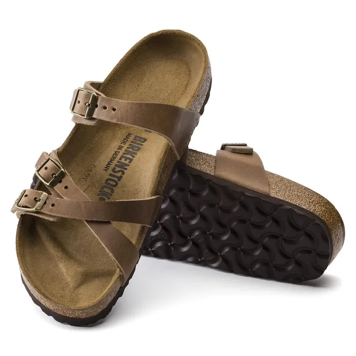 Women Birkenstock MultiStrap Franca Tobacco Brown