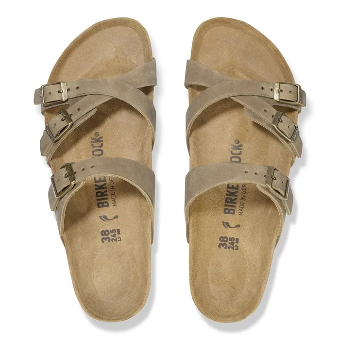 Women Birkenstock MultiStrap Franca Tobacco Brown