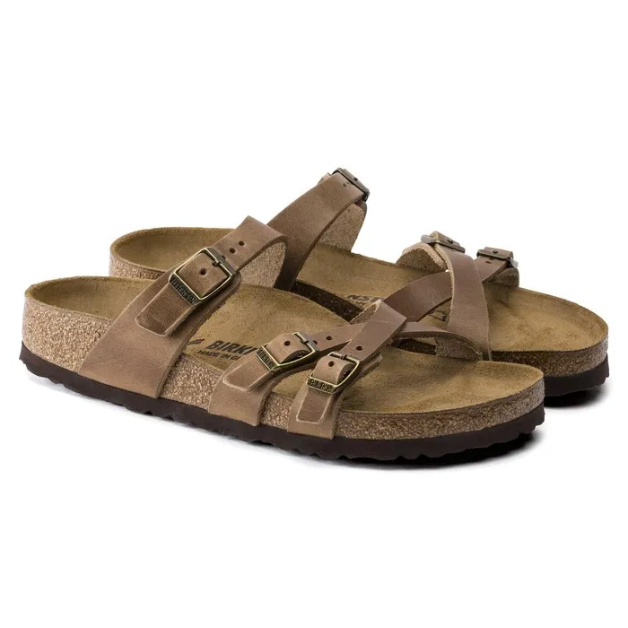 Women Birkenstock MultiStrap Franca Tobacco Brown