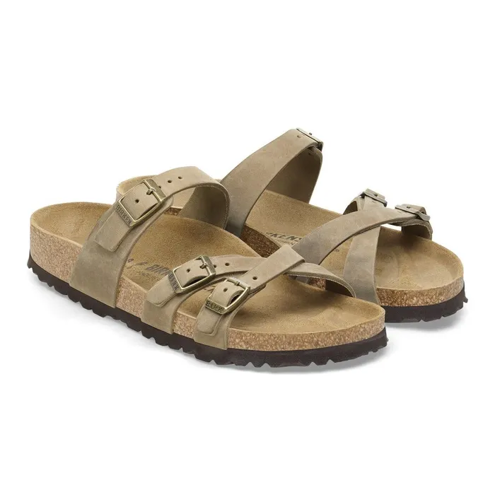 Women Birkenstock MultiStrap Franca Tobacco Brown