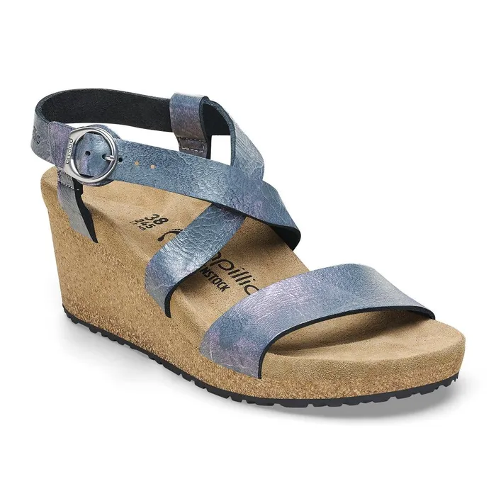 Women Birkenstock MultiStrap Sibyl Metallic Black
