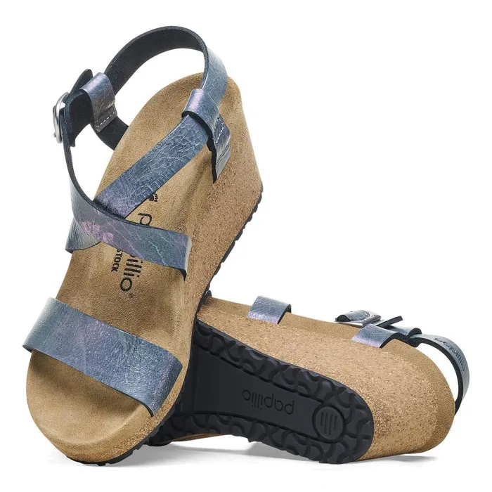 Women Birkenstock MultiStrap Sibyl Metallic Black