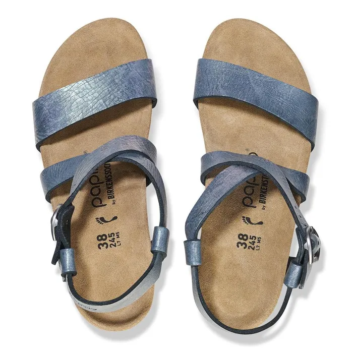 Women Birkenstock MultiStrap Sibyl Metallic Black