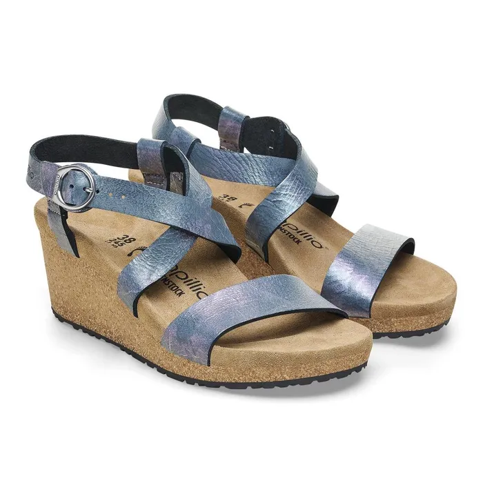 Women Birkenstock MultiStrap Sibyl Metallic Black