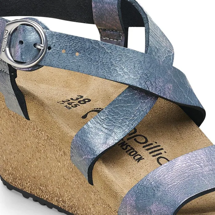 Women Birkenstock MultiStrap Sibyl Metallic Black