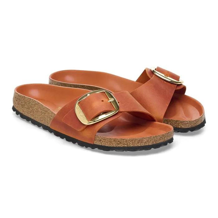 Women Birkenstock OneStrap Madrid Big Buckle Burnt Orange