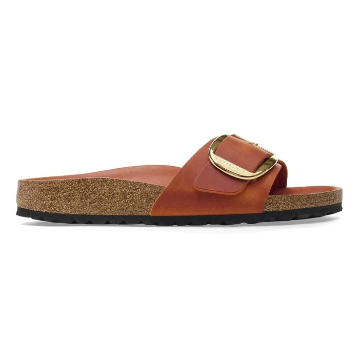 Women Birkenstock OneStrap Madrid Big Buckle Burnt Orange