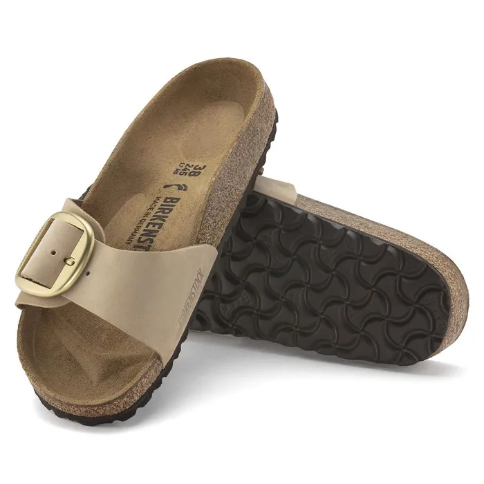 Women Birkenstock OneStrap Madrid Big Buckle Sandcastle