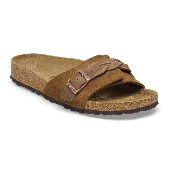 Women Birkenstock OneStrap Oita Braided Mink