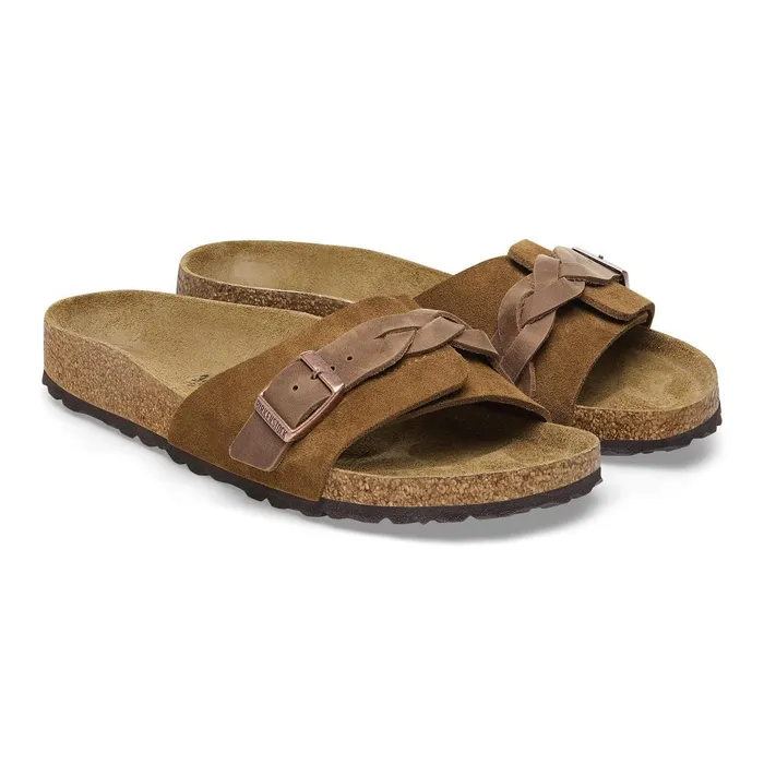 Women Birkenstock OneStrap Oita Braided Mink