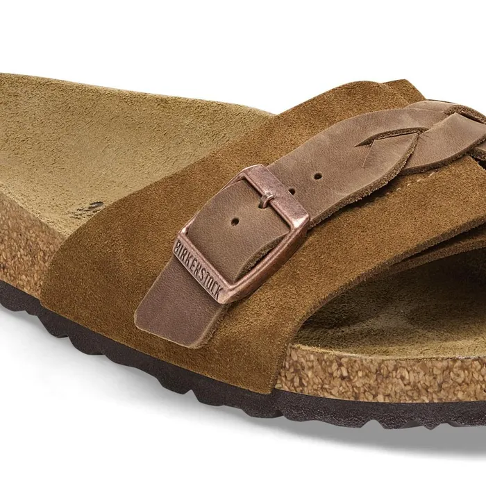 Women Birkenstock OneStrap Oita Braided Mink