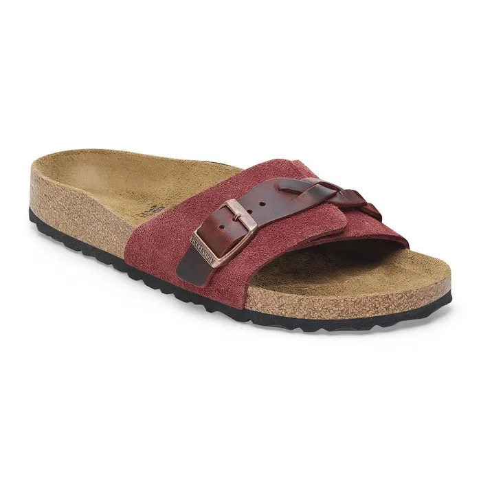 Women Birkenstock OneStrap Oita Braided Zinfandel