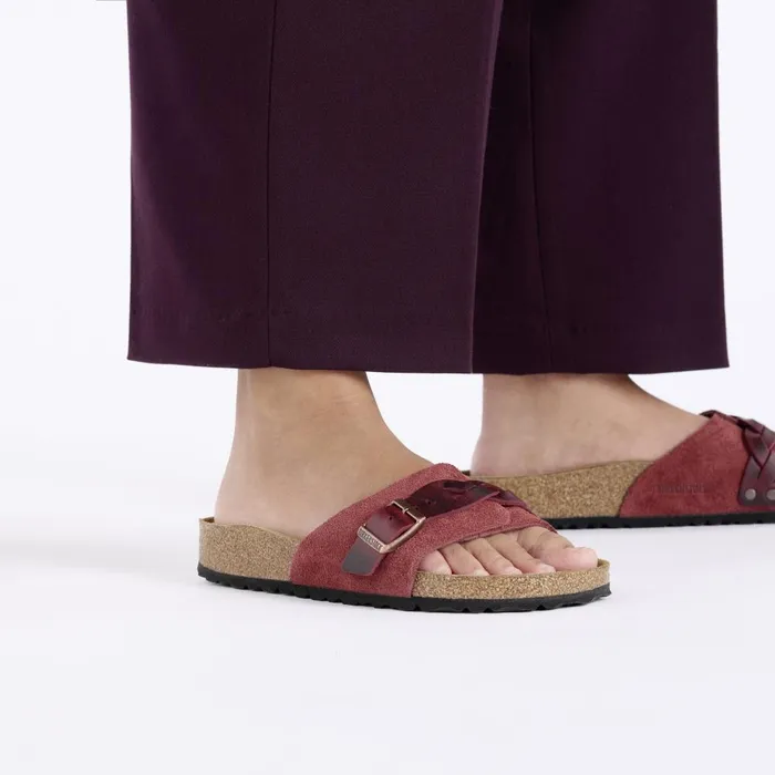 Women Birkenstock OneStrap Oita Braided Zinfandel