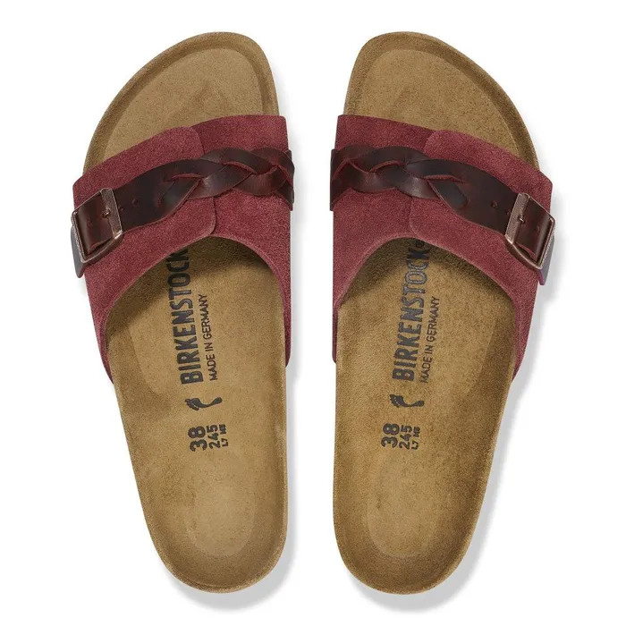 Women Birkenstock OneStrap Oita Braided Zinfandel