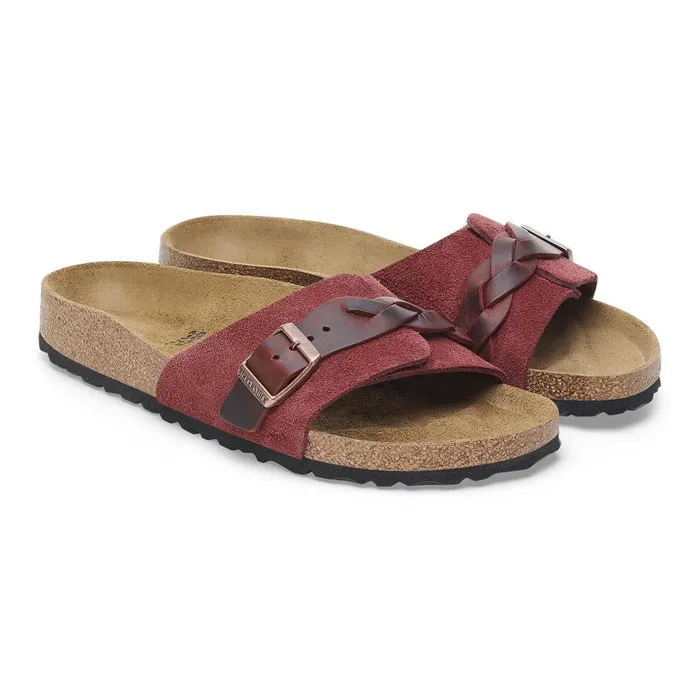 Women Birkenstock OneStrap Oita Braided Zinfandel
