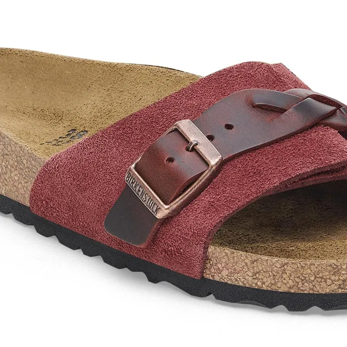 Women Birkenstock OneStrap Oita Braided Zinfandel
