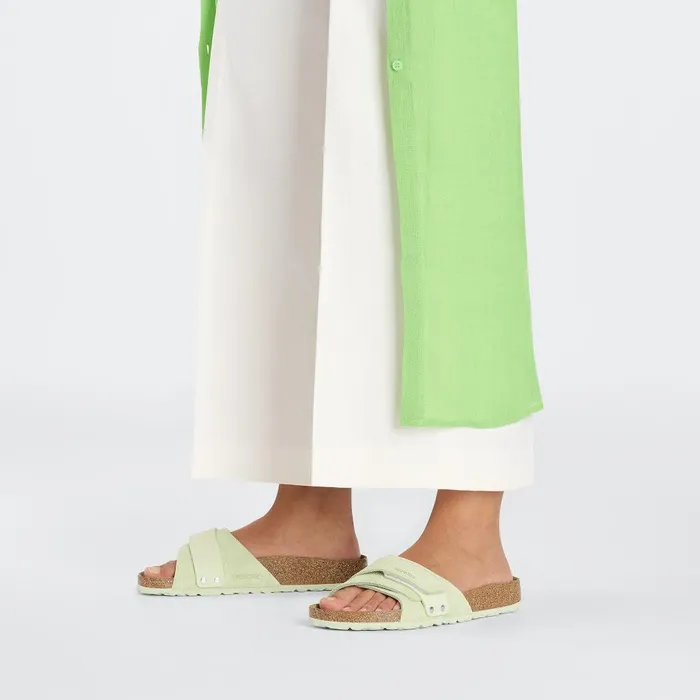 Women Birkenstock OneStrap Oita Faded Lime