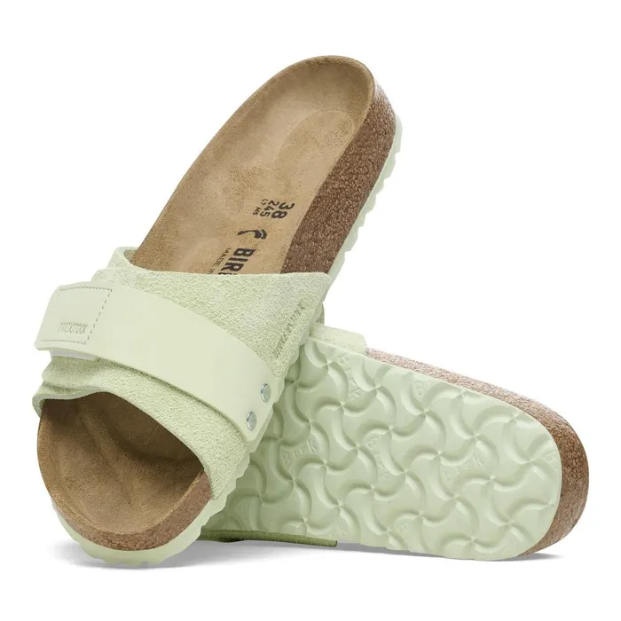 Women Birkenstock OneStrap Oita Faded Lime