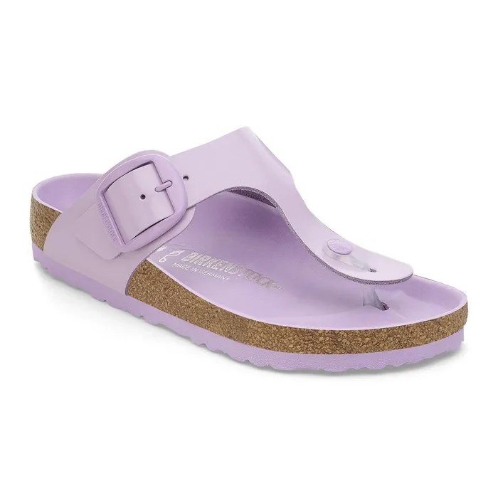 Women Birkenstock Thong Gizeh Big Buckle Highshine Crocus