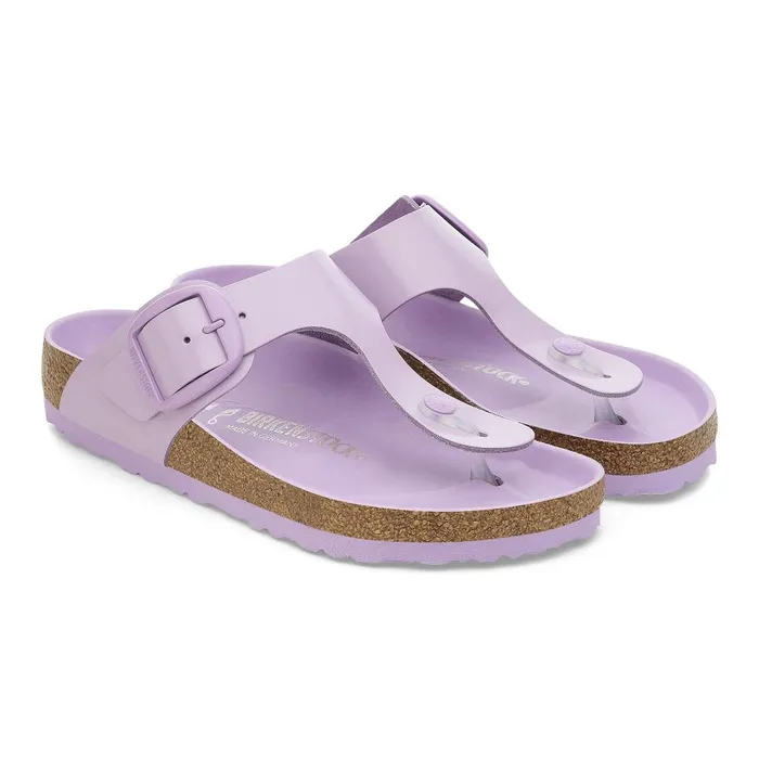 Women Birkenstock Thong Gizeh Big Buckle Highshine Crocus