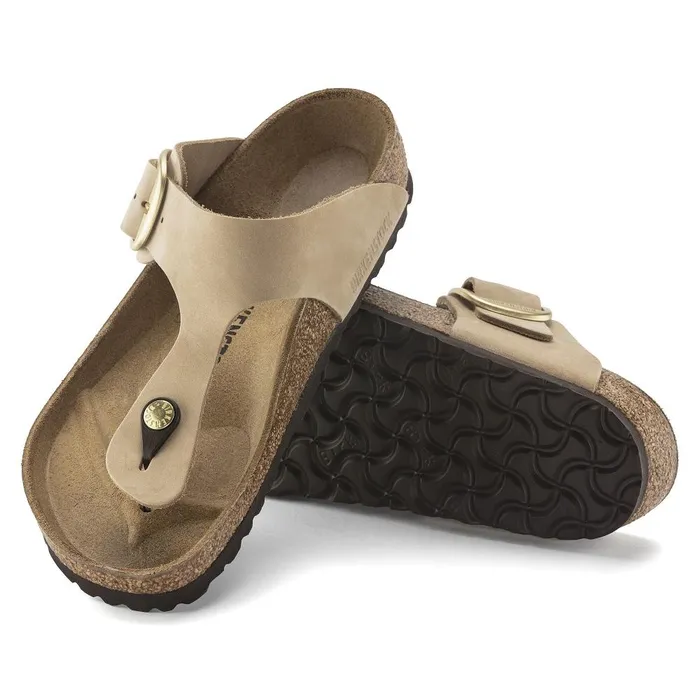 Women Birkenstock Thong Gizeh Big Buckle Sandcastle