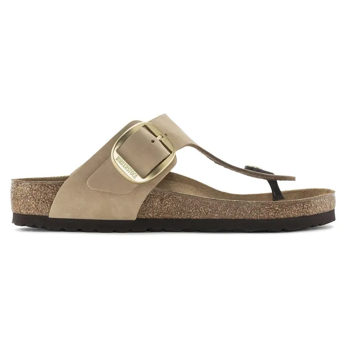 Women Birkenstock Thong Gizeh Big Buckle Sandcastle