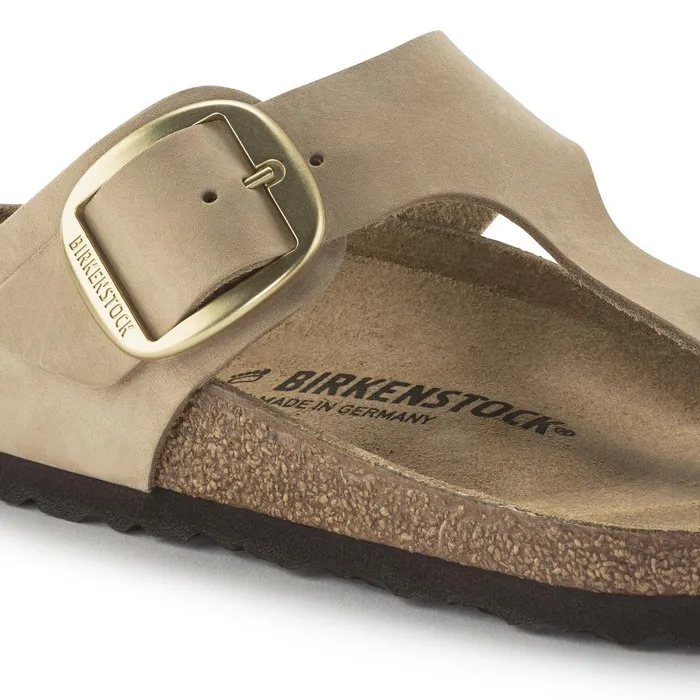 Women Birkenstock Thong Gizeh Big Buckle Sandcastle