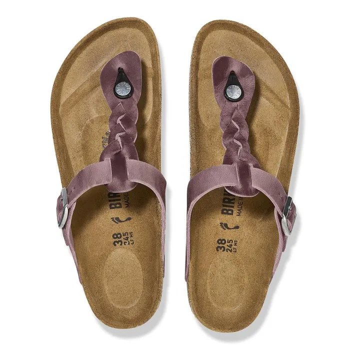 Women Birkenstock Thong Gizeh Braided Lavender