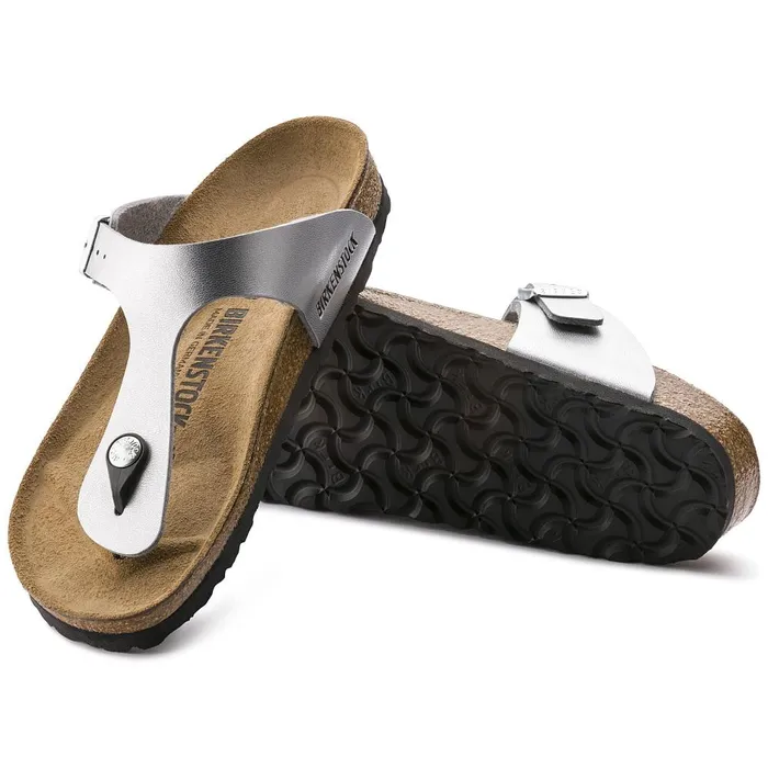 Women Birkenstock Thong Gizeh Silver