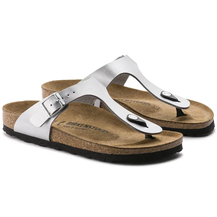 Women Birkenstock Thong Gizeh Silver