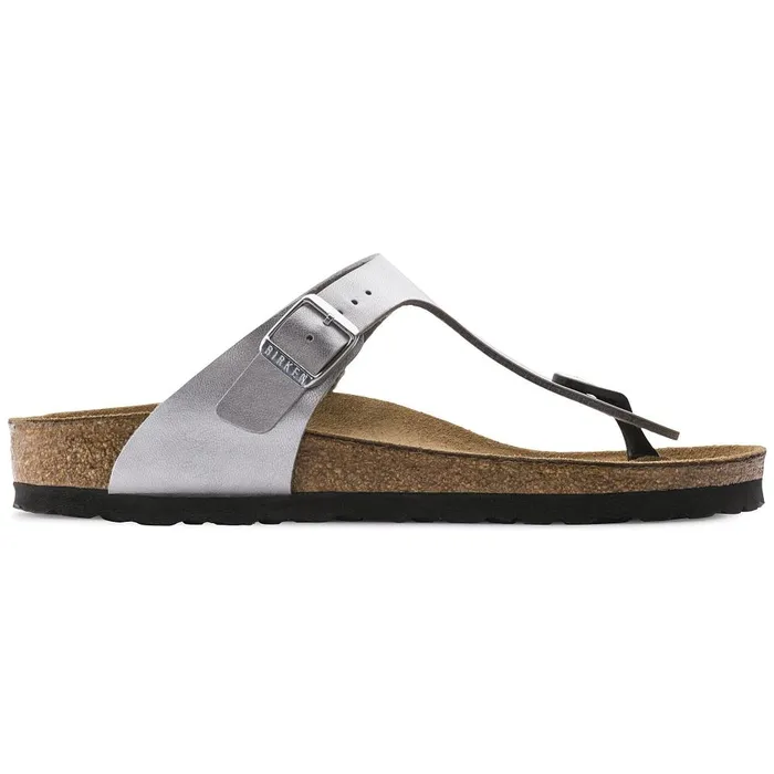 Women Birkenstock Thong Gizeh Silver