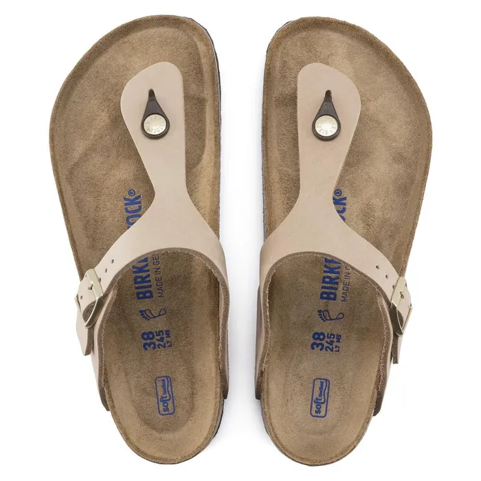 Women Birkenstock Thong Gizeh Soft Footbed Sandcastle
