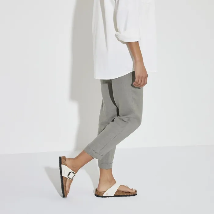 Women Birkenstock Thong Gizeh Vegan Big Buckle Eggshell