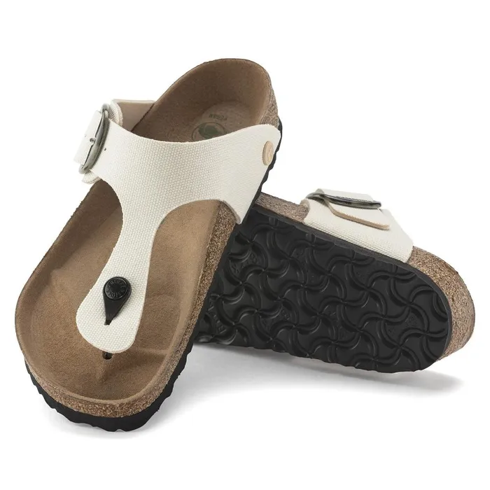 Women Birkenstock Thong Gizeh Vegan Big Buckle Eggshell