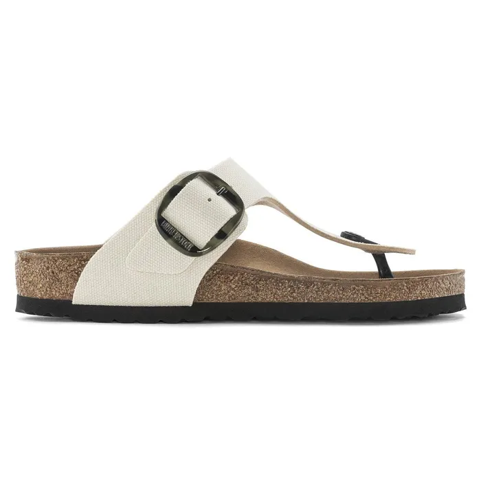 Women Birkenstock Thong Gizeh Vegan Big Buckle Eggshell